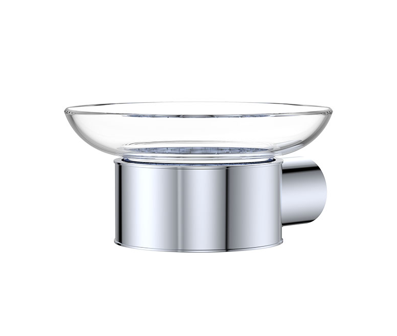 Fienza Empire Slim Glass Soap Dish - Chrome
