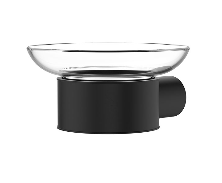 Fienza Empire Slim Glass Soap Dish - Matte Black