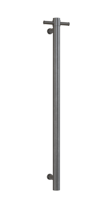 Thermogroup Round Heated Vertical Bar - Brushed Gunmetal