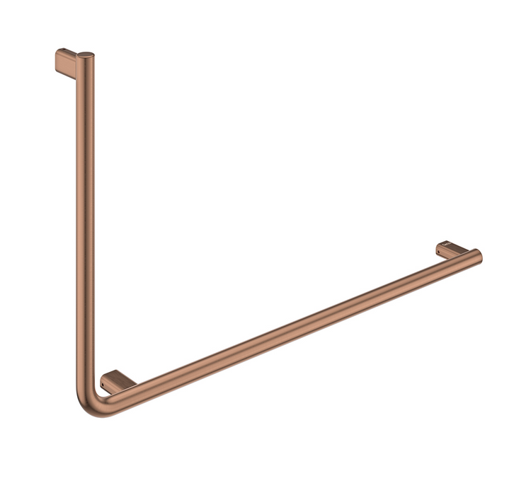 Fienza 90° Accessible Care Right-Hand Rail - Brushed Copper