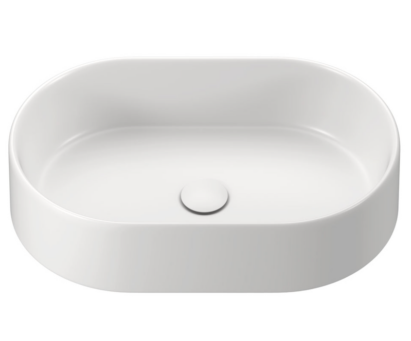 Fienza Aluca Pill Above Counter Basin - Matte White