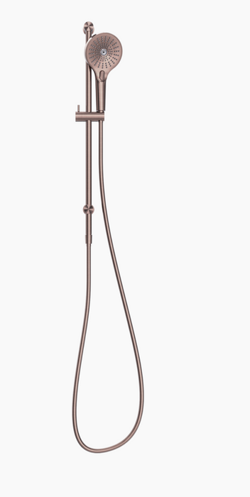Nero Opal Rail Shower - Brushed Bronze