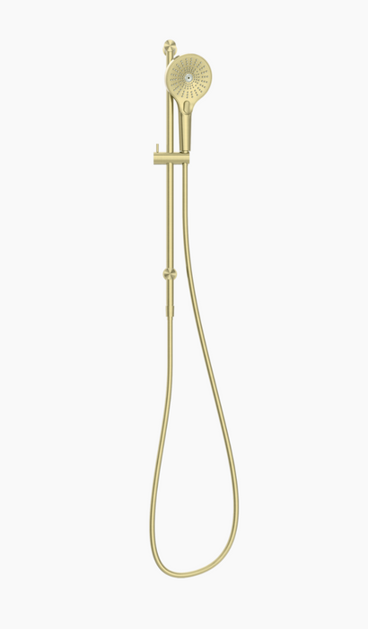 Nero Opal Rail Shower - Brushed Gold