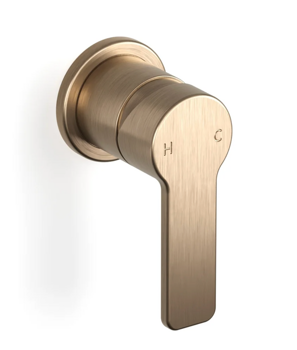 Faucet Strommen Zeos 55 Rnd Wall Mixer - Discovery Bronze