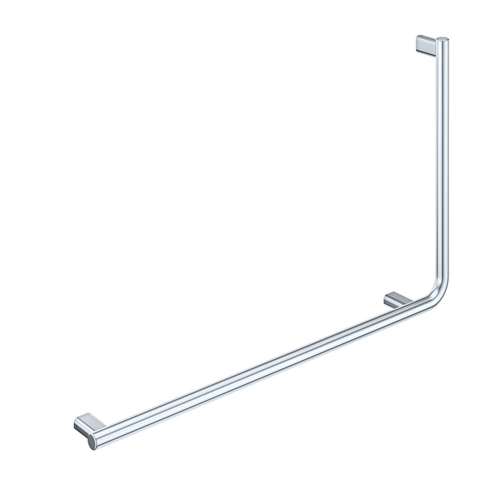 Fienza 90° Care Slimline Left-Hand Rail - Stainless Steel