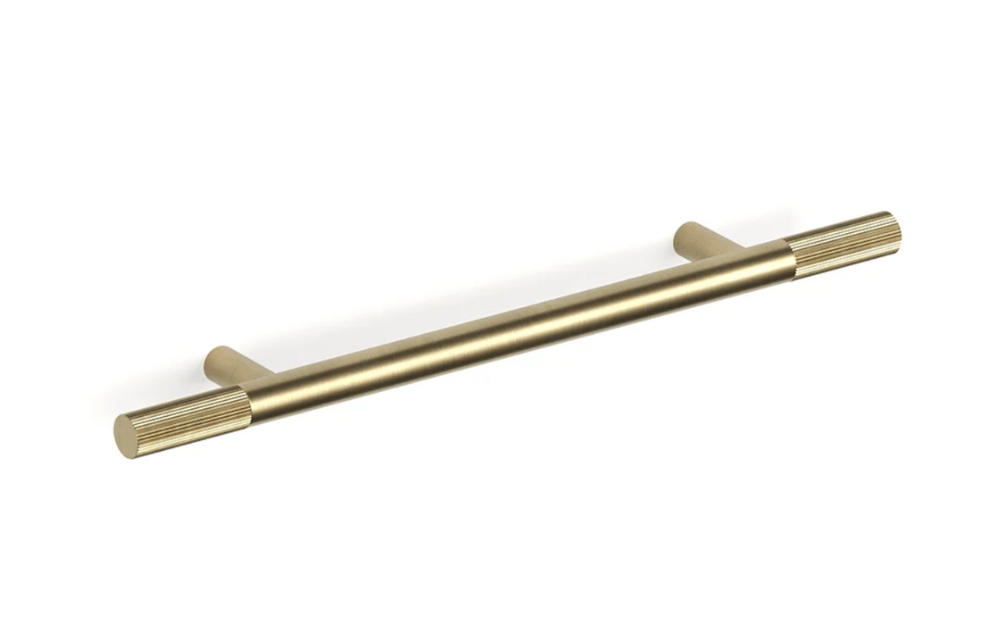 Faucet Strommen Bar Pull End Flute 208 (128HS) - Raw Brushed Brass
