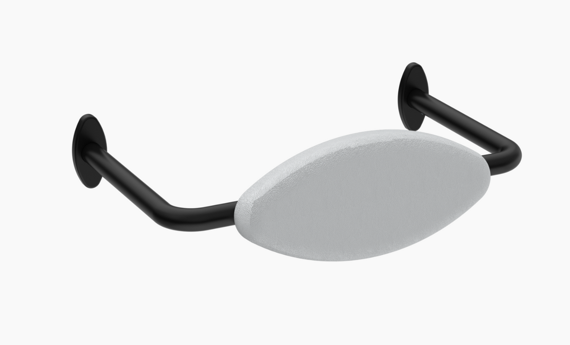 Nero Mecca Care DDA Toilet Backrest - Matte Black
