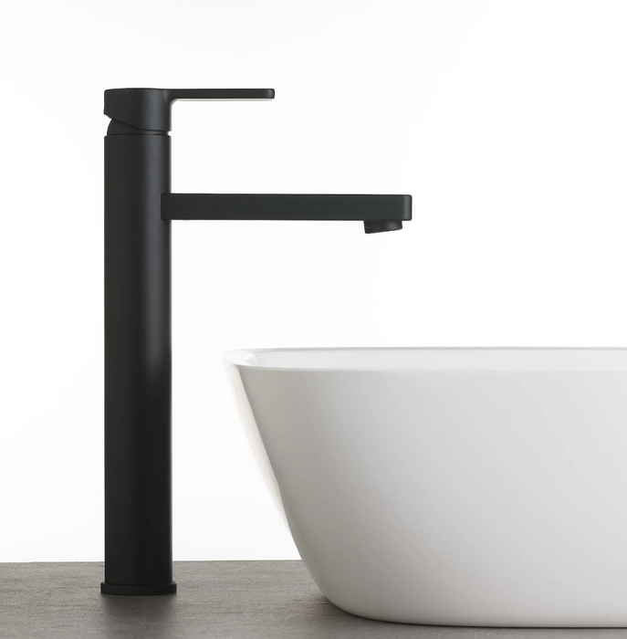 Faucet Strommen Zeos Tall Basin Mixer - Switzrok Matte Black