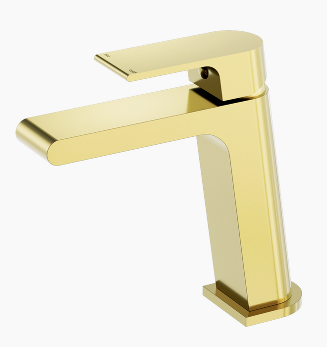 Nero Bianca Basin Mixer - Brushed Gold