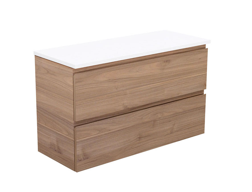 Fienza Carmen Ensuite All Drawer Vanity Wall Hung - Ceramic or Stone Top - 900mm