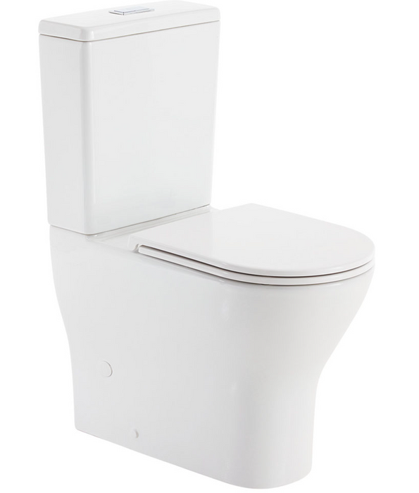 Fienza Tono R & T Back-to-Wall Toilet Suite - 90-160mm - Slim Seat