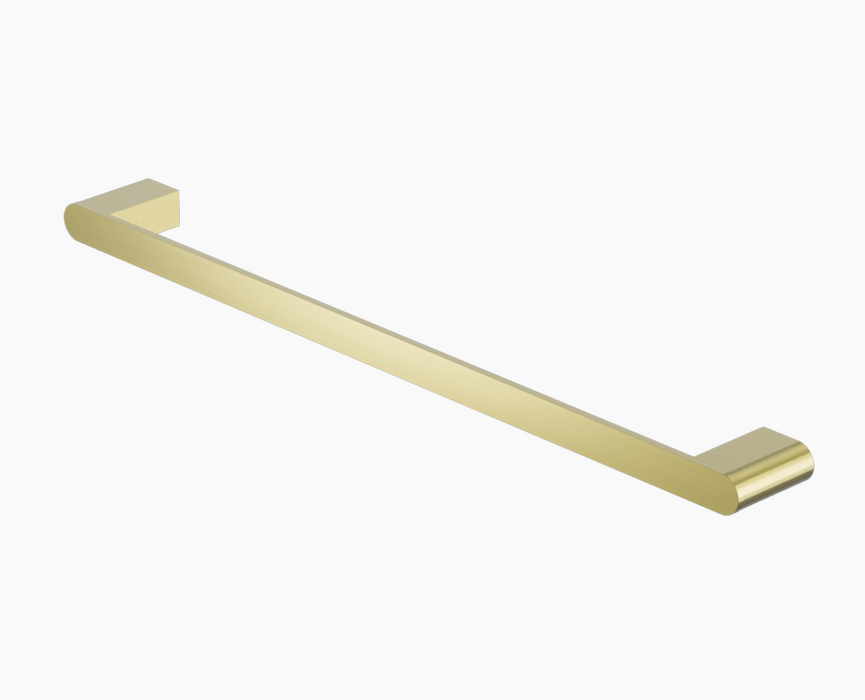 Nero Bianca Towel Rail Single 800mm - Brushed Gold