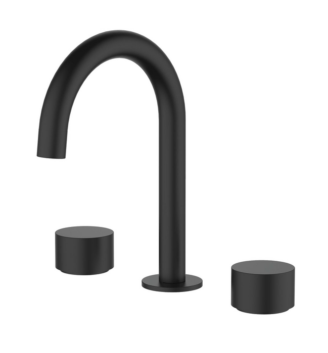 Fienza Kaya Round Hob Set - Matte Black