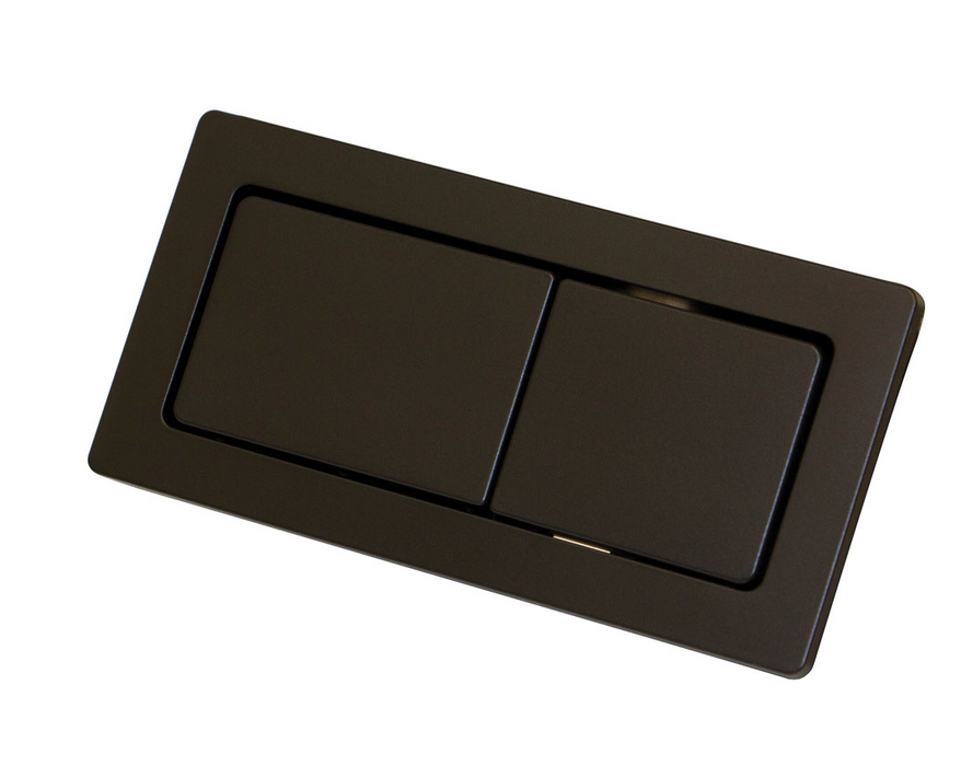 Fienza Back to Wall Toilet Flush Buttons - Matte Black