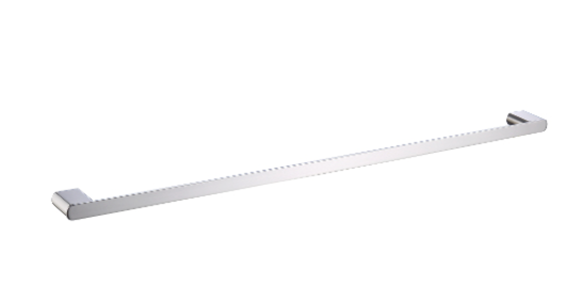 Millennium Zoya Single Towel Rail 800mm - Brushed Nickel