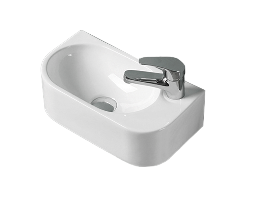 Seima Arko 485 Ceramic Basin - Gloss White