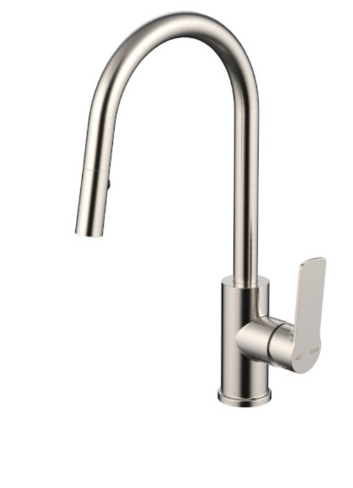 Millennium Akemi Sink Mixer With Pull-Out Spray - Brushed Nickel