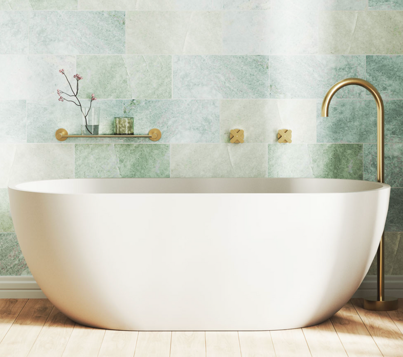 Fienza Jada Concrete Bath - 1500mm - Warm White