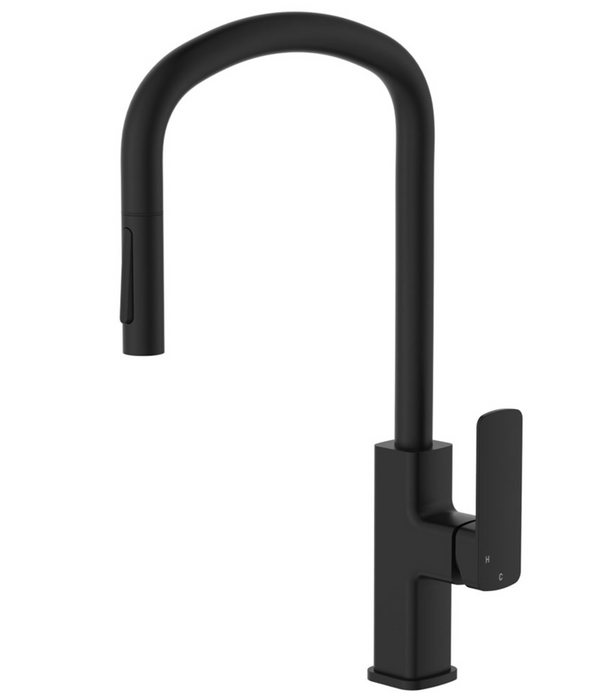 Fienza Tono Pull Out Sink Mixer - Matte Black