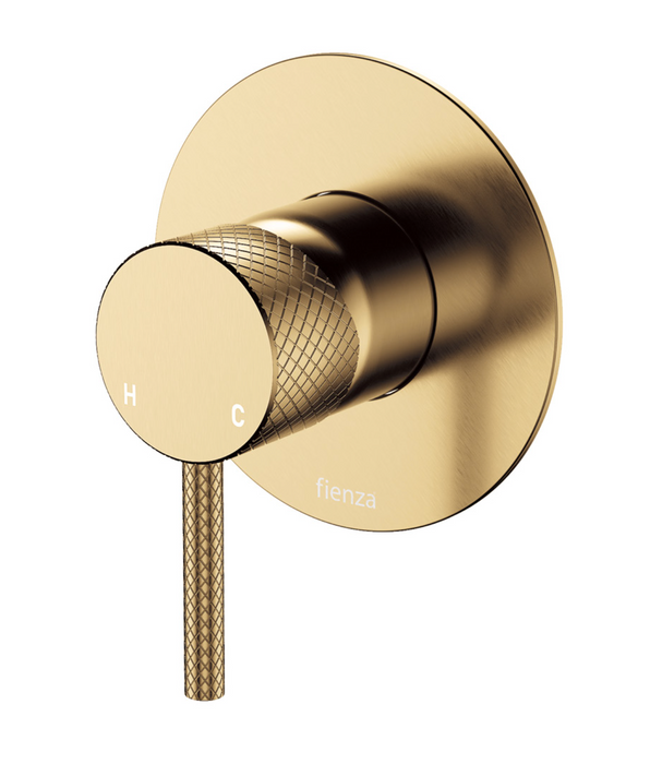 Fienza Axle Wall Mixer - Large Back Plate - Urban Brass