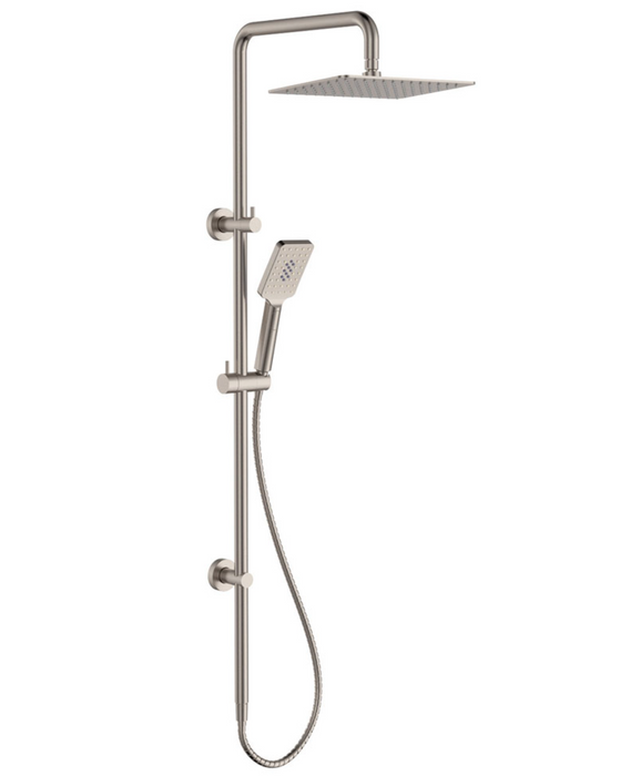 Fienza Tono Twin Shower - Brushed Nickel