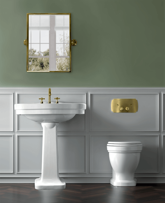 Turner Hastings Claremont In-wall Toilet Suite - Brushed Brass