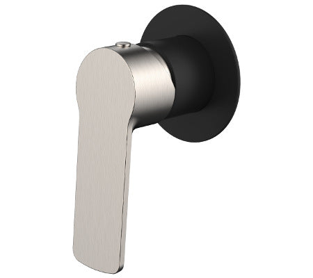 Millennium Akemi Wall Mixer - Matte Black & Brushed Nickel
