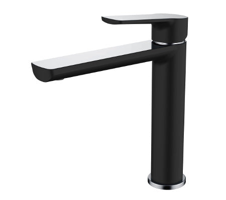 Millennium Akemi Mid Rise Vessel Mixer - Matte Black & Chrome