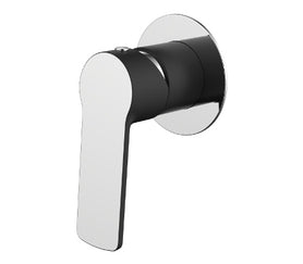 Millennium Akemi Wall Mixer - Matte Black & Chrome