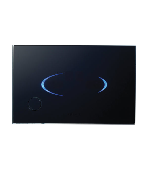 FLUSH PLATE 600 Sensor Black Glass