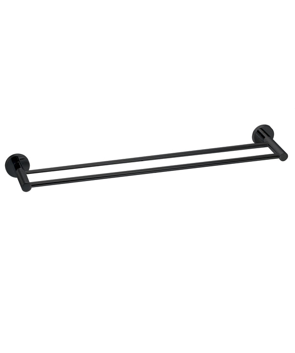 ITHACA Double Towel Rail 800 Black