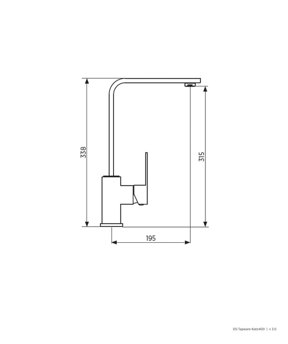 Kato 400K Sink Mixer - Chrome