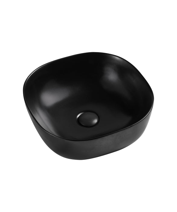 LIMNI 370, Square Basin, Above, Black