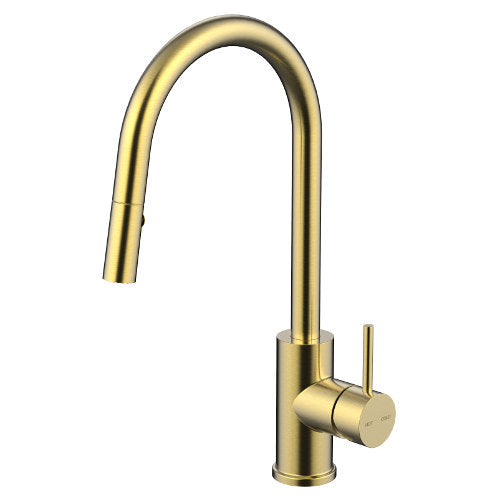 Millennium Cioso Pullout Sink Mixer - Modern Brass