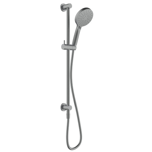 Millennium Finesa Top Inlet Rail Shower - Gunmetal