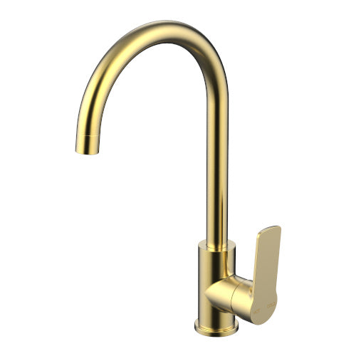 Millennium Akemi Sink Mixer - Modern Brass