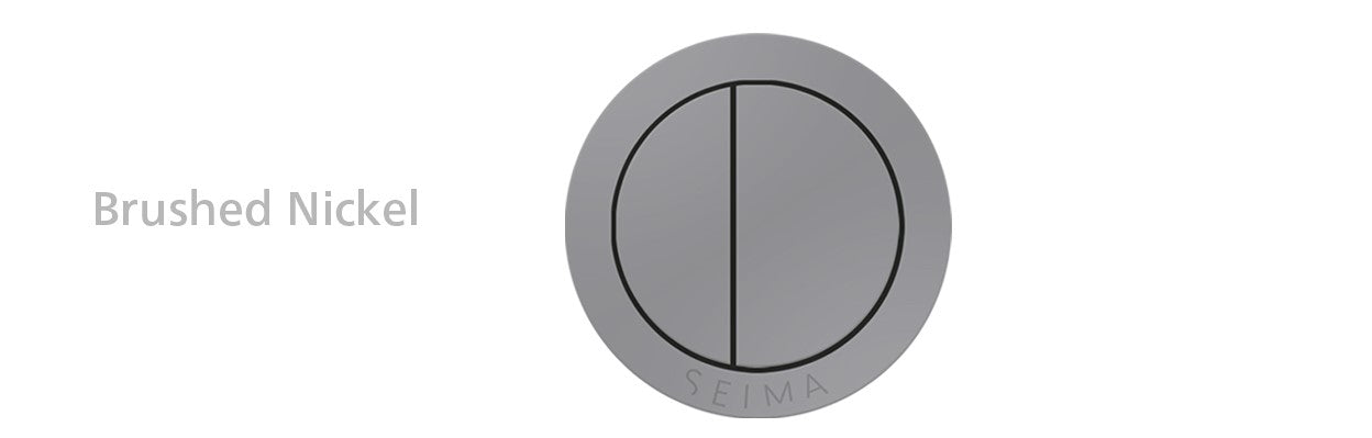 Seima Flush Button Round - Brushed Nickel