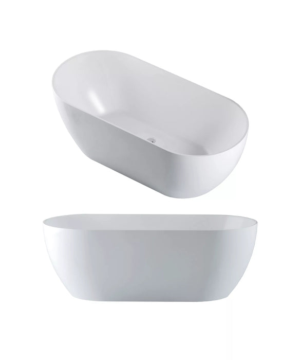 Arko 120 Freestanding Bath - Matte White