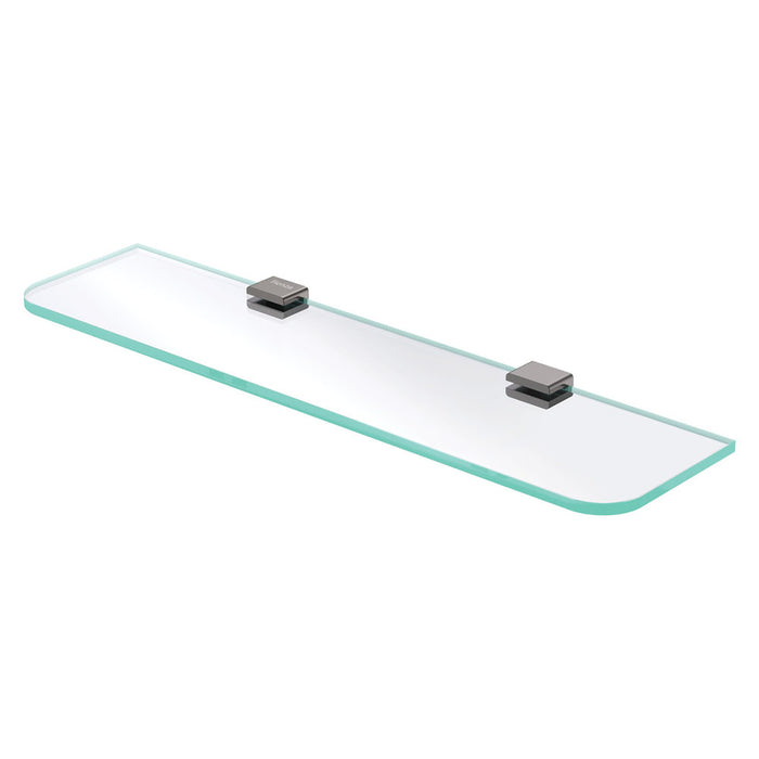 Fienza Tono Glass Shelf - Gunmetal