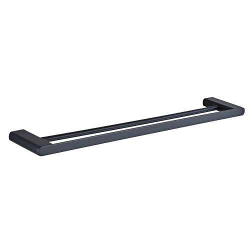 Millennium Zoya Double Towel Rail - Matte Black