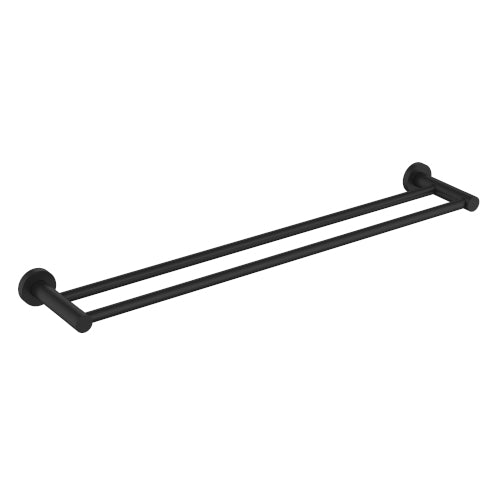 Millennium Cioso 600mm Double Towel Rail - Matte Black