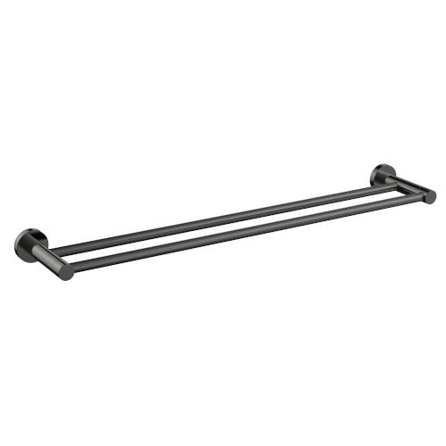 Millennium Cioso 600mm Double Towel Rail - Gunmetal