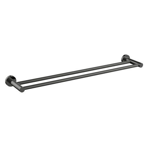 Millennium Cioso 800mm Double Towel Rail - Gunmetal