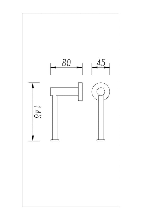 Cali Toilet Roll Holder - Brushed Brass