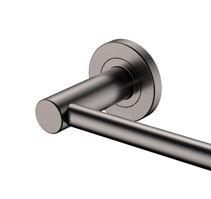 Fienza Kaya 900mm Single Towel Rail - Gunmetal