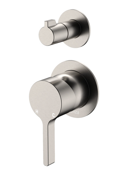 Fienza Sansa Wall Diverter Mixer - Brushed Nickel