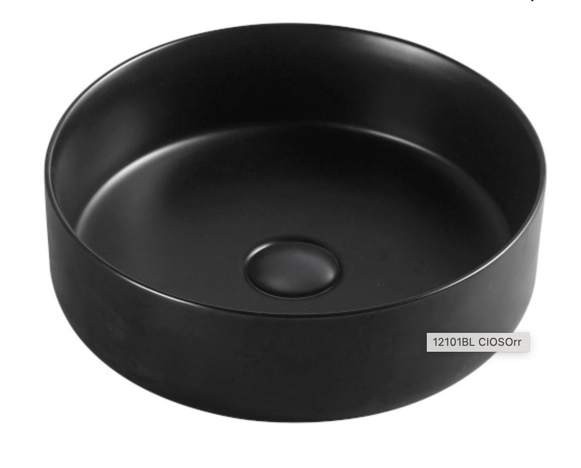 Millennium Cioso Round Basin - Matte Black — goodbathco