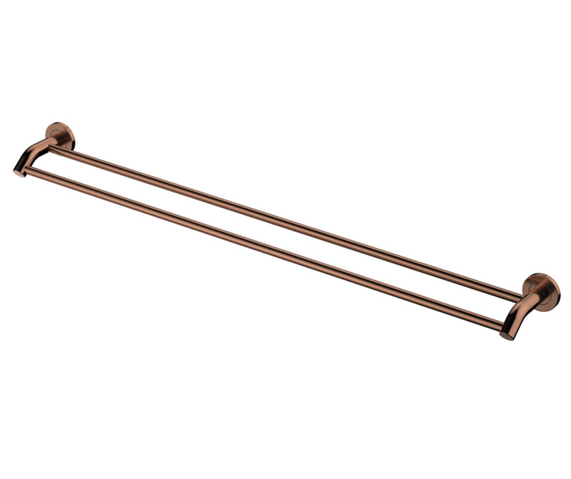 Fienza Kaya 900mm Double Towel Rail - Brushed Copper