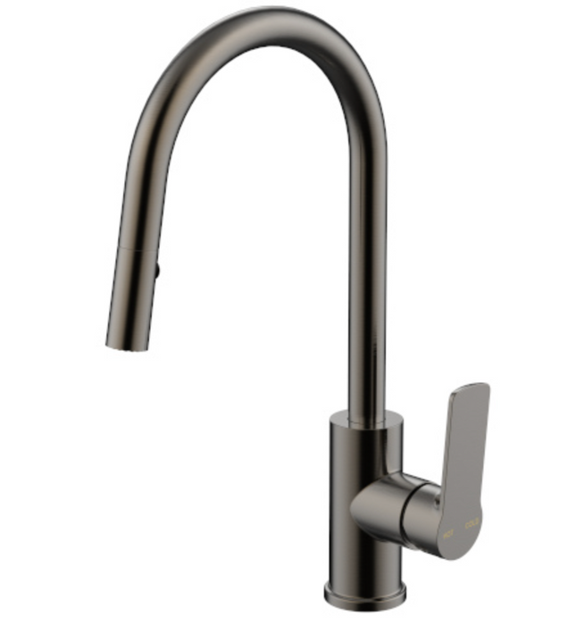 Millennium Akemi Sink Mixer With Pull-Out Spray - Gun Metal