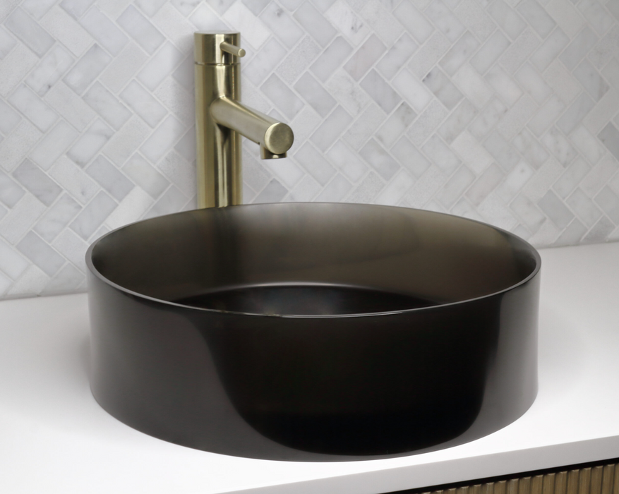 The Basin Lab Liquid Coliseum Black Pearl Resin Basin